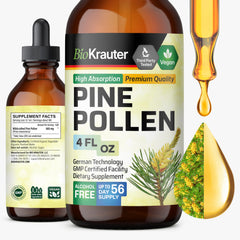 BIO KRAUTER Pine Pollen Tincture bottle front view for immune-support routine