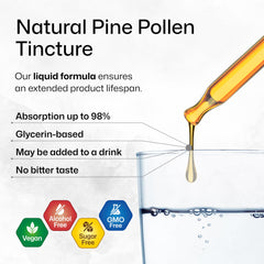 Drops being added to tea demonstrating convenient daily-use ritual