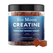 Bio Moon Creatine Monohydrate Gummies bottle shown for convenient daily supplement use