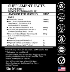 Bio Moon kidney cleanse gummies showcasing plant-based formula for kidney health