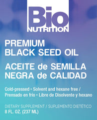 Bio Nutrition Black Seed Oil pour showing easy daily use for immune support