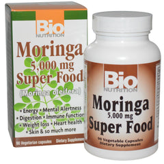 Bio Nutrition Moringa Oleifera bottle for daily vitality and antioxidant support.