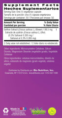 Bio Nutrition vegan-friendly capsule close-up emphasizes clean ingredients.