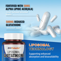 Alpha-lipoic acid inset with BIO POTENTIA for potential glutathione regeneration support