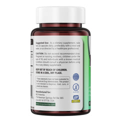 BIO POTENTIA Moringa capsules label detail showing organic purity and non-GMO promise