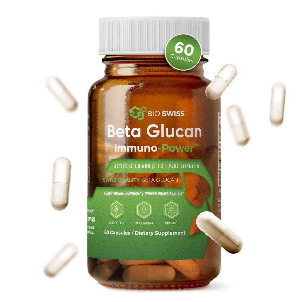 Bio Schwiiz Beta Glucan Immunity Power bottle for easy daily immune support