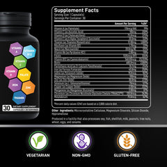 BIOACTIVE LABS bariatric multivitamin 30-day supply bottle illustrating easy daily capsule routine