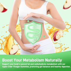 Biobor Apple Cider Vinegar Gummies gluten-free label emphasizes a clean vegan option.