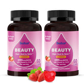 Biobor Beauty Gummies bottle front highlighting beauty support for hair and nails