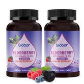 Biobor ElderCraft gummies bottle highlights daily immune support.