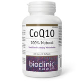 Bioclinic Naturals CoQ10 400 mg bottle ready for daily cardiovascular support.