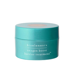 Bioelements Oxygen Boost Barrier Treatment bottle showing the light, breathable formula for nourished-looking skin