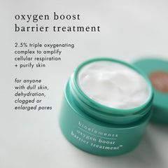 Oxygen Boost texture in hand focusing on airy, fast-absorbing feel