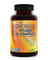 BioEmblem Vitamin B-Complex bottle shows full-spectrum formula for daily energy support.