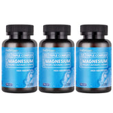 BioEmblem Triple Magnesium bottle front highlighting high absorption for daily wellness.