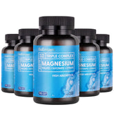 BioEmblem triple magnesium complex bottle image showing high absorption formula for nerves and muscles.