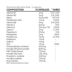 BioEssentials Rescue packaging and label showcasing vegan, non-GMO formula.