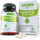 BioJhchang Probiotics 60Billion bottle supports digestive balance and immune health.