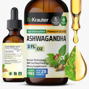 BIO KRAUTER Ashwagandha Drops bottle for mood support and calmness.