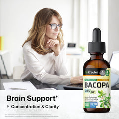 BIO KRAUTER Bacopa dropper delivers precise servings for calmer focus.