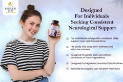 MigraNova label close-up highlighting key ingredients.