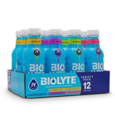 Biolyte bottle front label with doctor-formulated hydration and electrolytes