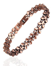 BioMag copper bracelet for women with smooth finish for comfortable daily wear.