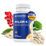 BioMatrix Pylor-X bottle packaging for easy daily use and dose tracking.