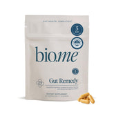 Bio.me Biome Gut Remedy bottle front suggesting a simple 5-day reset for digestive balance