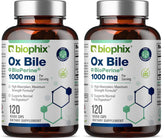 Biophix Ox Bile 1000 mg bottle front with label for digestion support.