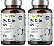 Biophix Ox Bile 1000 mg bottle front with label for digestion support.