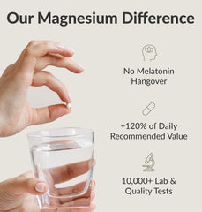 BIOptimizers Magnesium Breakthrough capsule pour for evening routine