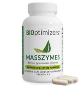 BIOptimizers MassZymes bottle cap close-up showing vegan digestion support