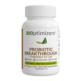 BIOptimizers Probiotic Breakthrough bottle front for daily gut support.