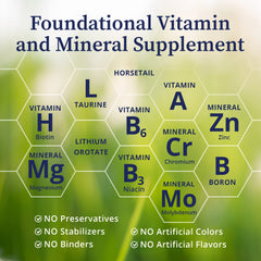 BioPure Core-S label close-up highlights essential vitamins and minerals