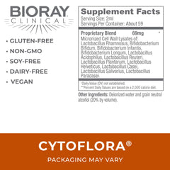 BIORAY CytoFlora drops taken in water for easy daily use