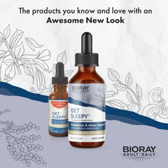 BIORAY Daily Get Sleepy ingredients like medicinal mushrooms and chlorella for natural calm before bed