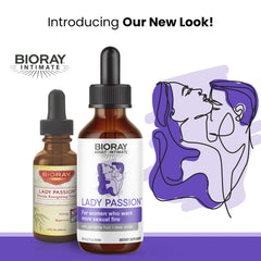 BIORAY Intimate Lady Passion label close-up showcasing gluten-free formula.