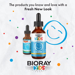 BIORAY Kids NDF Calm pour image ideal for easy dosing at home.