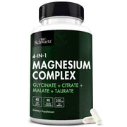 BioSchwartz Magnesium Complex, botella de 90 cápsulas, apoyo para nervios y sueño