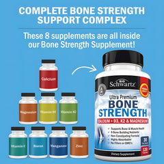 BioSchwartz Bone Strength capsules close-up for easy daily use