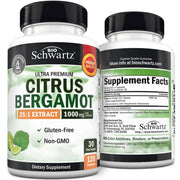 BioSchwartz Citrus Bergamot 1000mg bottle shown for daily wellness support