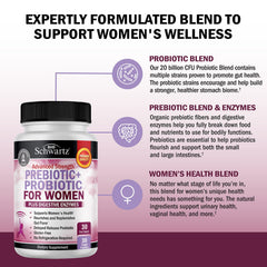 BioSchwartz black cohosh red clover blend supports holistic wellness for women.
