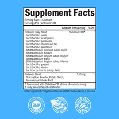Closeup of BioSchwartz delayed-release capsules designed to reach the gut.