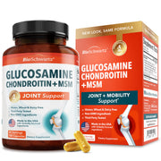 BioSchwartz glucosamine chondroitin MSM bottle shown for joint support and mobility
