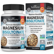 BioSchwartz magnesium bisglycinate mini-capsules for easy swallowing and high absorption.