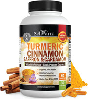 BioSchwartz turmeric capsules bottle front view highlighting joint support formula
