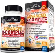 BioSchwartz Vitamin B Complex bottle front for daily energy and focus.