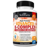 BioSchwartz Vitamin B Complex bottle front promotes energy support and immune health.