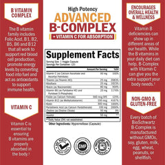 BioSchwartz B Complex label details showing purity and vitamin C addition.